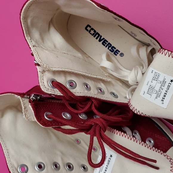 Rare Converse All star heels Japan limited US 4.5 JPN 23.5 burgundy women 6 6.5 - Picture 9 of 10